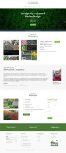 Garden-Design Website Design - JPcreative - Calgary Web Designer