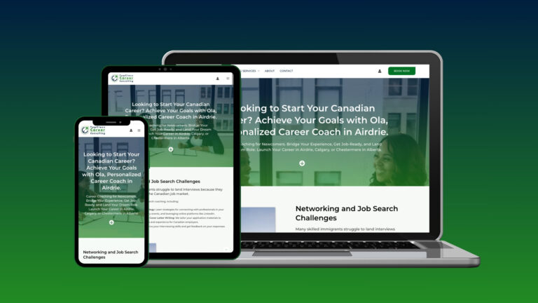 Responsive Website Design for Career Coaching Website