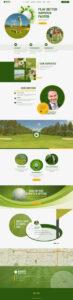 Golf Theme - Landing Page Design