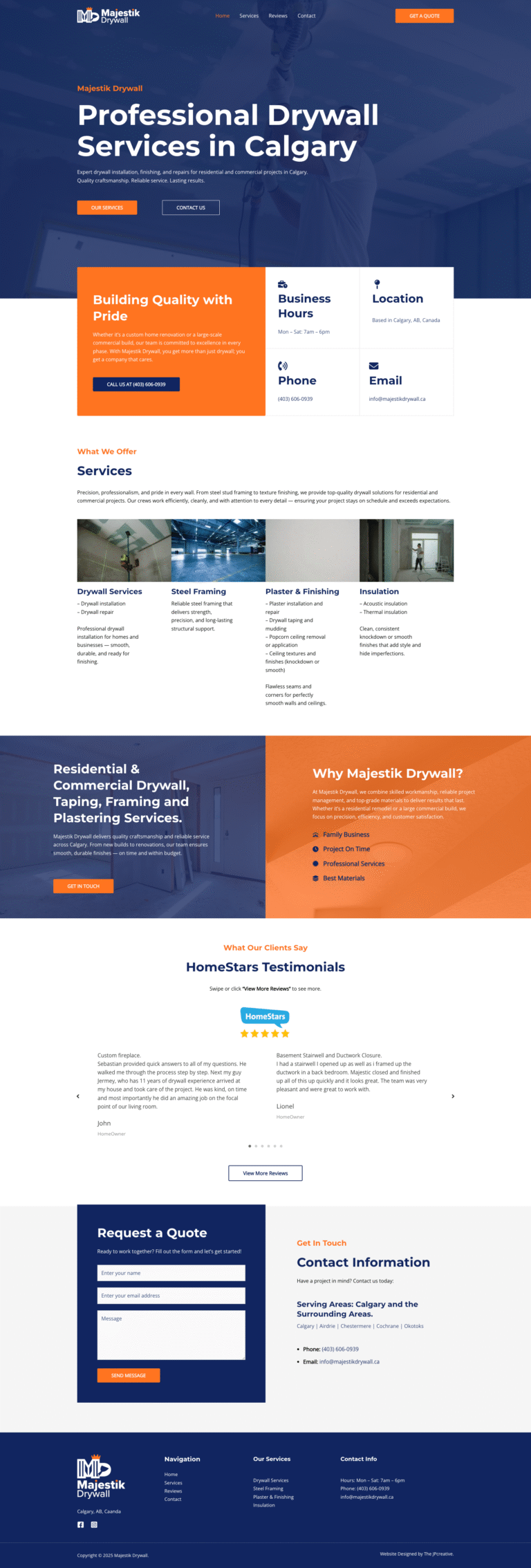 Website Design in Calgary - Construction Industry Business