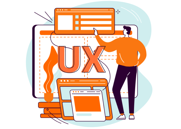 a professional working on ux on website