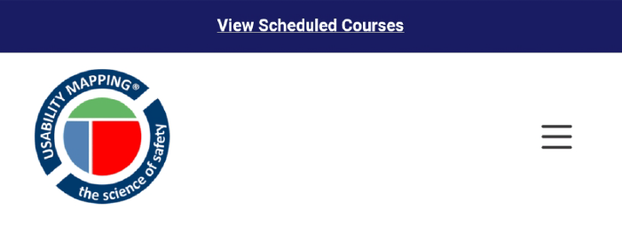 Easy Navigation - Hamburger Menu - Mobile Screenshot - Website Design